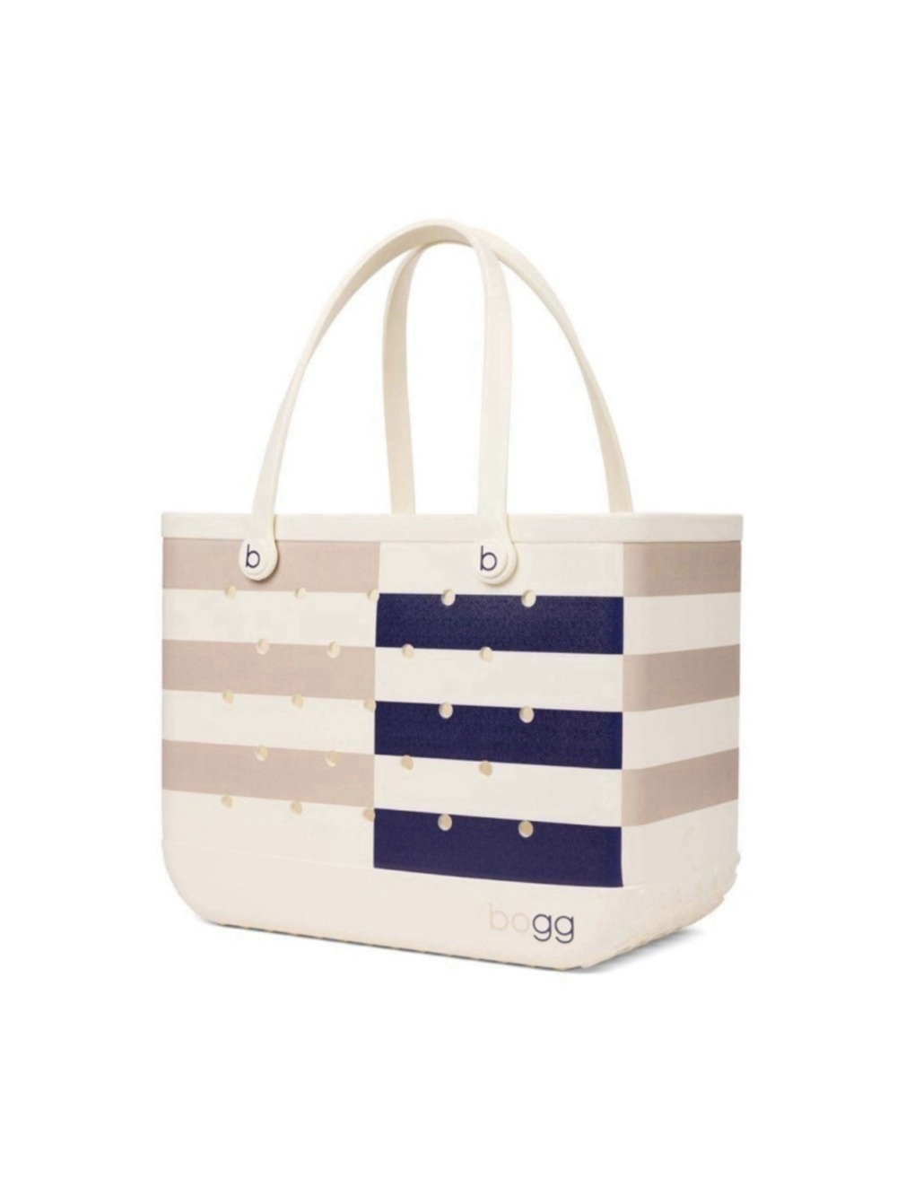 Bogg Bag Original Tote Bag - Breton Striped Blue SEE DETAILS - Picture 2 of 4
